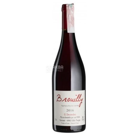 Georges Descombes, Вино красное сухое Brouilly 2016, 12,5%, 0,75 л