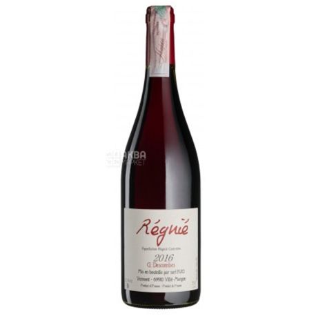Georges Descombes, Вино червоне сухе Regnie 2016, 12,5%, 0,75 л