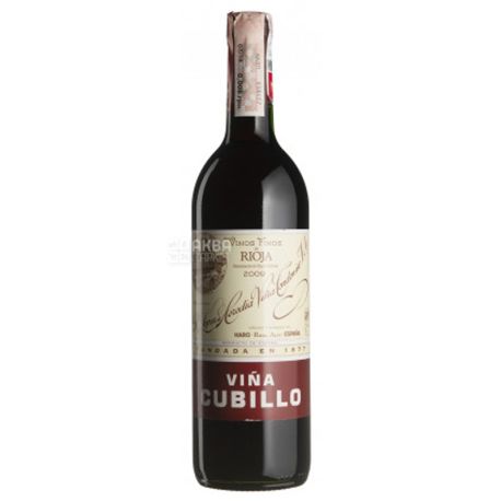 Lopez de Heredia, Вино червоне сухе Vina Cubillo Crianza 2009, 0,75 л