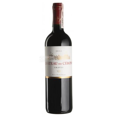 Chateau de Cerons, Dry red wine Rouge, 12.5%, 0.75 l