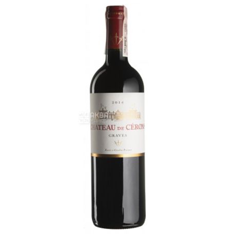 Chateau de Cerons, Вино красное сухое, 0,75 л