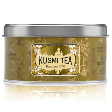 Kusmi Tea, Karavan №50, 125 г, Чай Кусмі Ті, Караван, чорний, ж/б