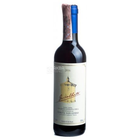 Guidalberto 2016, Вино красное сухое, 0,375 л