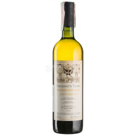 Pheasant's Tears, Kakhuri Mtsvivani, Вино белое сухое, 0,75 л