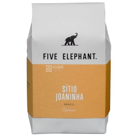 Five Elephant Sitio Joaninha Espresso, Coffee Grain, 284 g