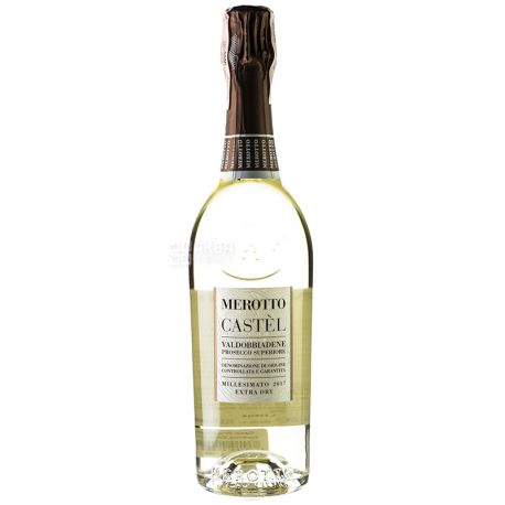 Merotto, Castel Prosecco, Игристое белое вино, 0,75 л