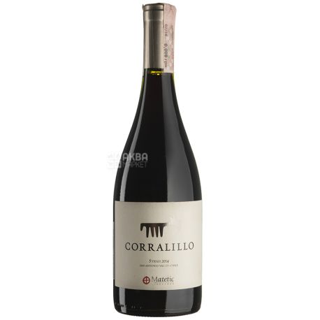 Matetic Vineyards, Dry red wine, Syrah Corralillo, 750 ml