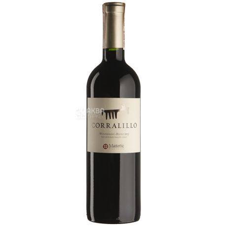 Matetic Vineyards, Winemakers Blend Corralillo, Вино червоне сухе, 0,75 л