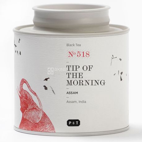 P & T, Black Tea, Assam Touch of the Morning (India), 80 g