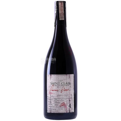 Saint Clair, Dry red wine, Pinot Noir Pioneer Block, 750 ml