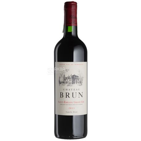 Chateau Brun, 2013, Вино красное сухое, 0,75 л