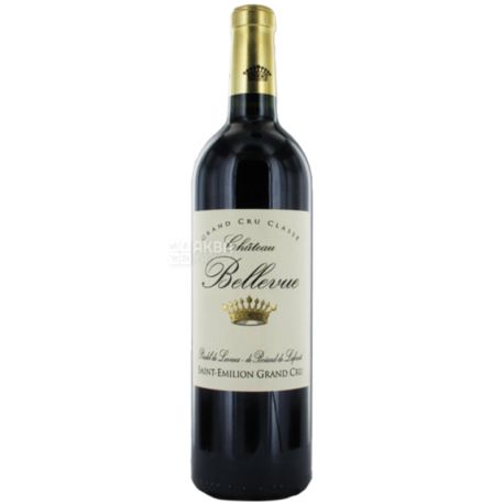 Chateau Bellevue Rouge 2013, Вино червоне сухе, 0,75 л