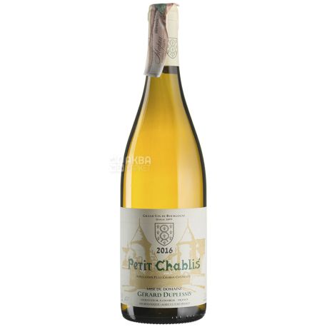 Petit Chablis 2016, Gerard Duplessis, Dry White Wine, 0.75 L
