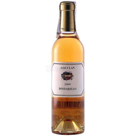 Maculan Dindarello, Вино белое сладкое, 0,375 л