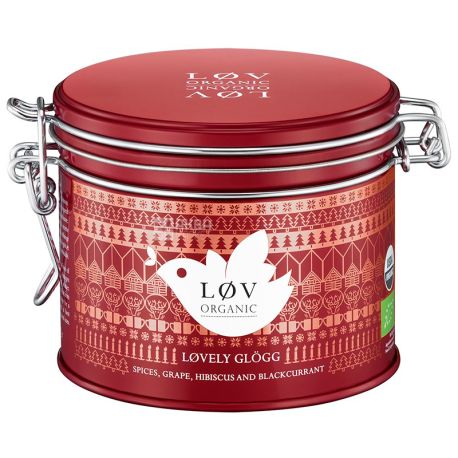 LoV Organic, Lovelly Glogg, 100 г, Чай Лов Органик, Органический с пряностями, ж/б