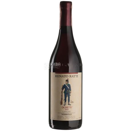 Renato Ratti Langhe Nebbiolo Ochetti, Вино червоне сухе, 0,75 л