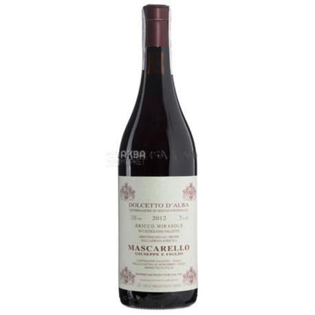 Dolcetto d`Alba Bricco, Вино червоне сухе, 0,75 л