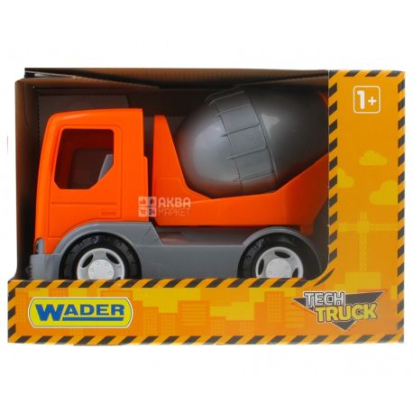 Wader, Tech Truck 3, Игрушечный набор, для детей от 1-го года