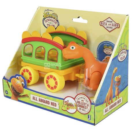 Jazwares Dino train, Игрушка детская «Нед и поезд», для детей от 2-х лет 
