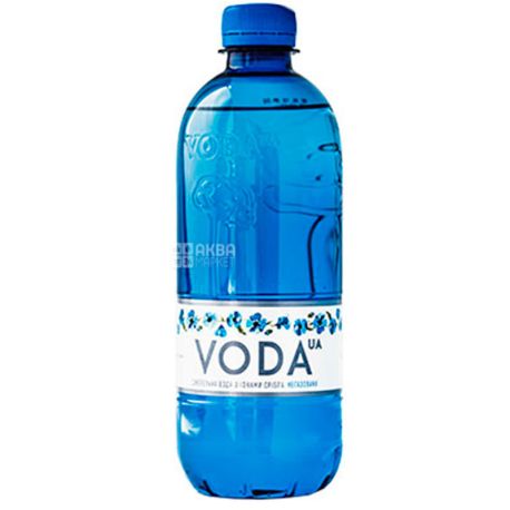 VODA UA 0,5 л, Вода негазированная Вода ЮА, ПЭТ