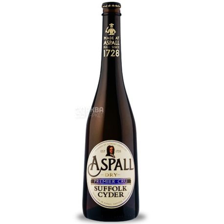 Aspall, Dry Premier Cru, 0,5 л, Аспалл, Сидр яблочный, сухой, стекло