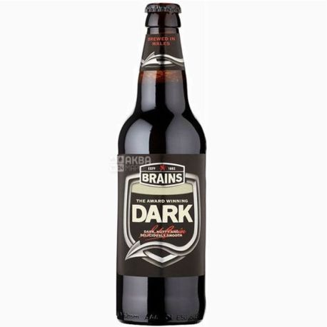 Brains Dark, 0,5 л, Брейнс, Пиво темное, стекло