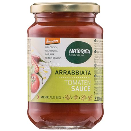 Naturata, Соус Аррабіата томатний, органічний, 350 г