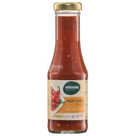 Naturata Hot Chili, 210 мл, Натурата, Соус Чили, острый, органический