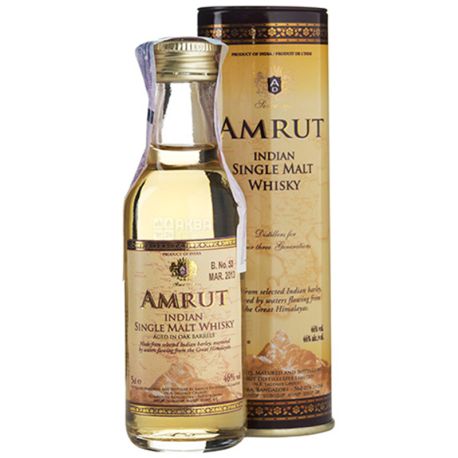 Amrut Cask Strength, Виски, 61,8 %, 0,05 л
