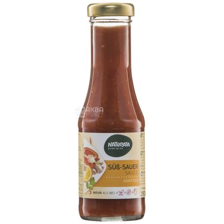 Naturata, Sweet and Sour Organic Sauce, 0.25 L