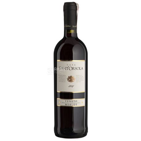 Sant'Orsola Merlot del Veneto, Вино червоне сухе, 0,75 л