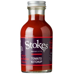 Stokes, 300 г, Кетчуп томатный Стоукс, стекло