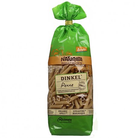 Naturata Penne Spelt whole-grain, Penne organic pasta from spelled grain, 500 g