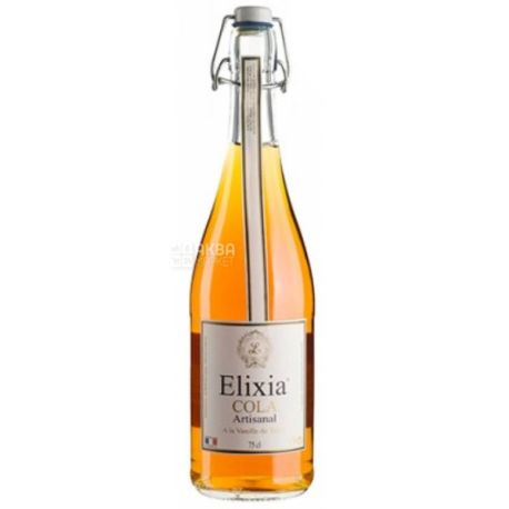 Elixia, Cola, 0,75 л, Эликсия, Кола, Ваниль Таити, Лимонад органический, стекло