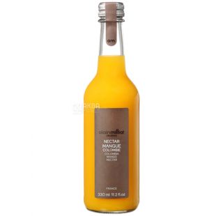 Alain Milliat Nectar de Mangue, 0,33 л, Нектар натуральный Манго Ален Миллия, стекло