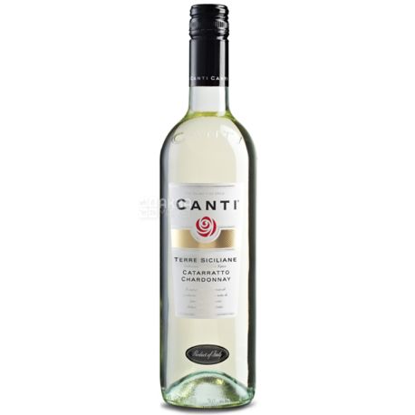 Canti, Catarratto Chardonnay Terre Siciliane, Вино белое сухое, 0,75 л