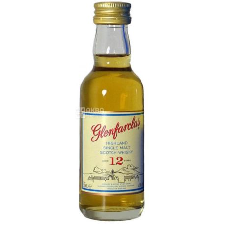 Glenfarclas, Single Malt Whiskey, 12 years, 0.05 L