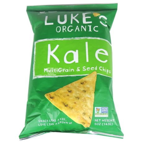 Chips, Multicells, Calais Organic without Gluten 142g, Luke's