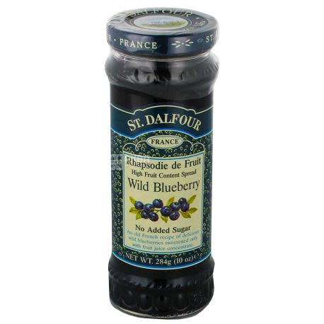 Gem St. Dalfour (Saint Dalfour) Blueberry, 284 g, Glass