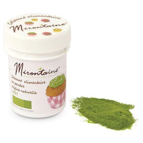 Mirontaine, Dye food, natural, organic, green, 10 g