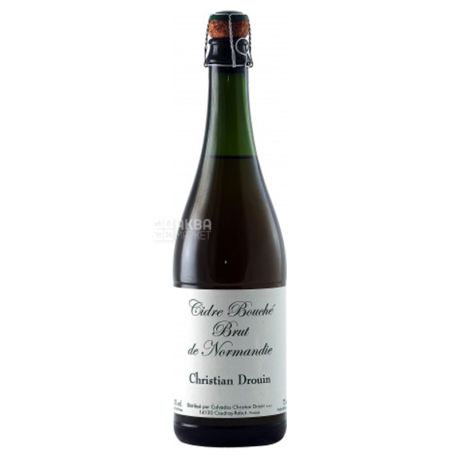 Christian Drouin Cidre Bouche Brut, 0,75 л, Буше Брют, Сидр яблучний, сухий, скло