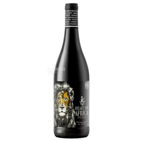 Heart of Africa Pinotage, Вино червоне сухе, 0,75 л