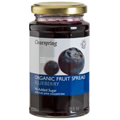 Clearspring, Organic Blueberry Jam, 290 g, Glass