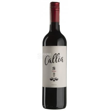 Callia Shiraz Alta Salentein, Вино красное сухое, 750 мл