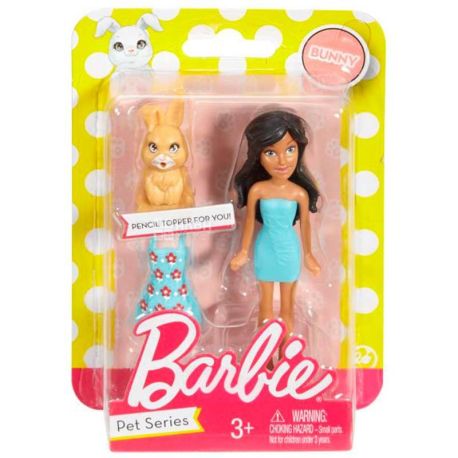 Barbie, Кукла Веселая игра, с питомцем, для детей от 3-х лет
