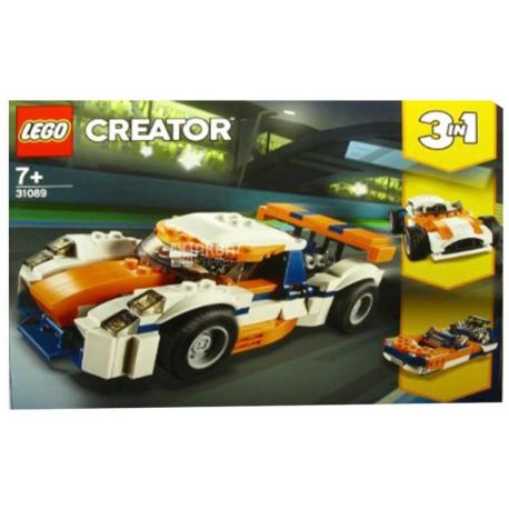 LEGO, Creator, Конструктор Гоночний автомобіль, пластик, для дітей з 7 років