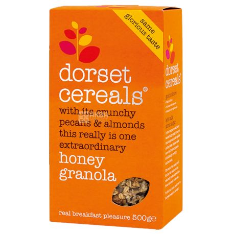 Dorset Cereals, 500 г, Гранола Дорсет Сереалс, вівсяні пластівці з медом
