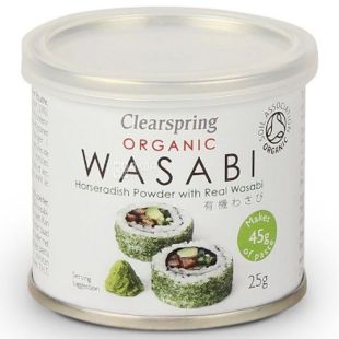 Clearspring, Васаби порошок, органический, 25 г