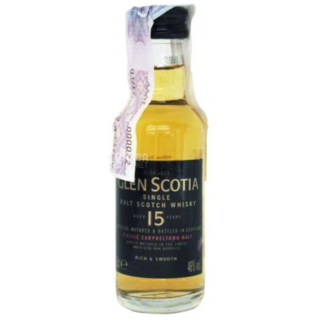 Glen Scotia 15 Year Old, Whiskey, 46%, 0.05 l