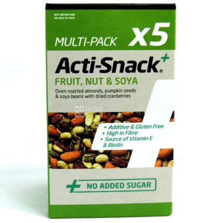 Acti-Snack, Mix of fruits, nuts and soy, 5x35g
